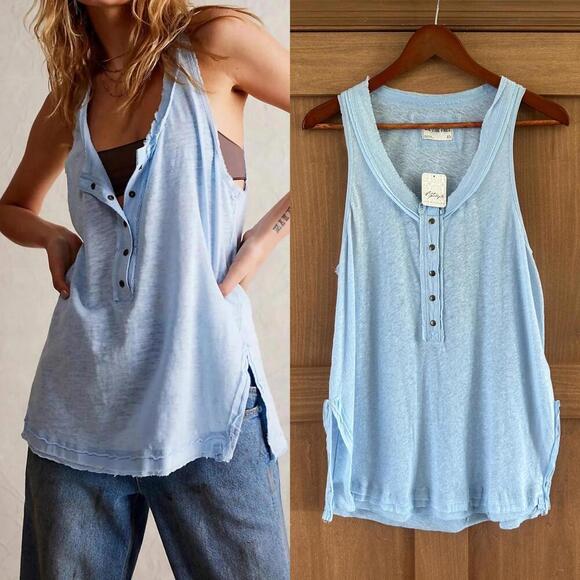 Free People Tops - NWT Free People We The Free Love Language Scoop Neck Tank Top Women’s size XS​